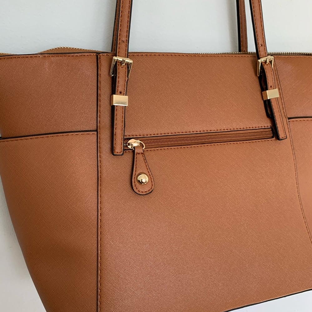 Faux Leather Tote - Picture 5 of 8